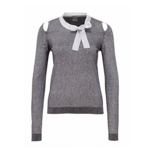 PINKO Cut-Out Metallic Sweater